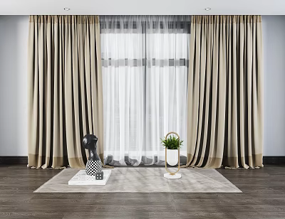 Modern Curtains 3d model Modern Curtains 3d model