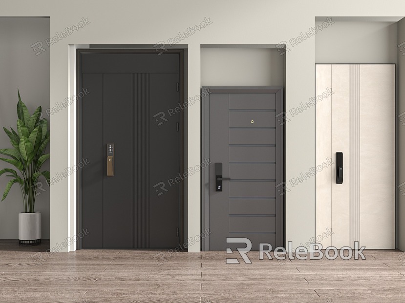 Modern entry door model