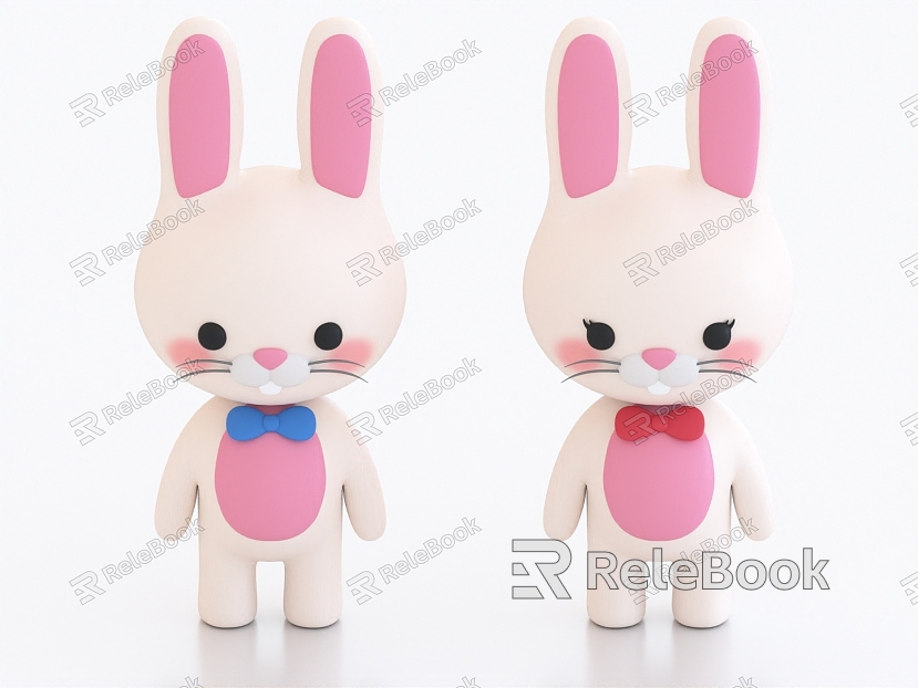 Cartoon Rabbit Doll Toy Doll Ornaments model