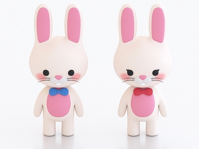 Cartoon Rabbit Doll Toy Doll Ornaments model