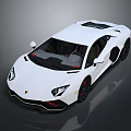 White Modern Sports Car With Sleek Aerodynamic Body And Black Alloy Wheels