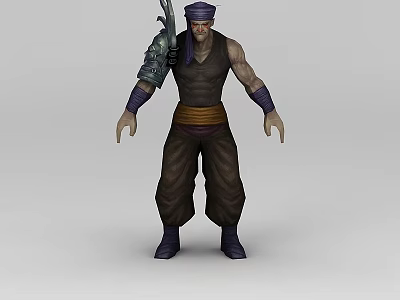 Game Chibi Anime Game Figure Man 3d model