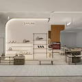 Darling Clothing Store Modern Interior Featuring Shelves Bags Shoes And Display Counters