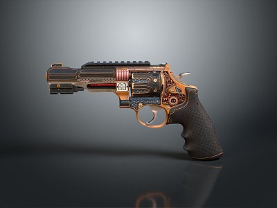 modern tactical revolver pistol model