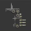 Multi Layer Industrial Equipment With Motors Pipes And Mechanical Components