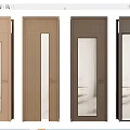 Modern Wooden Hinged Doors With Glass Panels In Various Colors For Interior Design