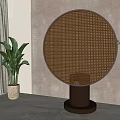 Silent wind screen partition 3d model