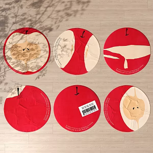 Round carpet 3d model