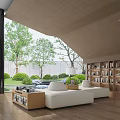 Library Reading Area 3d model