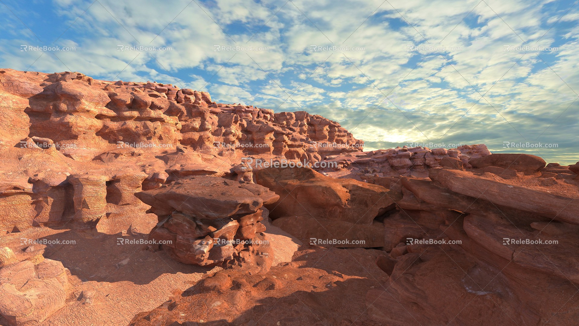 Desert Rock Danxia Landform 2 3d model