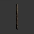 Crescent Shaped Ancient Weapon With Sharp Spikes And Intricate Design
