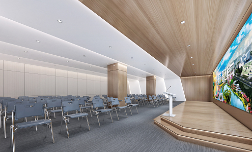 Modern Conference Hall Report Hall 3d model