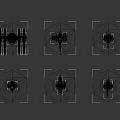 Detailed Chess Pieces Set With Miniature Figures Displayed On Black Background