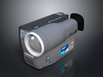CHINON Video Camera With FAST START DIGITAL ZOOM And Lens Design 3d model