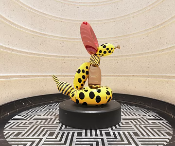 Kusama Yayoi Bleo Dog Sculpture 3d model