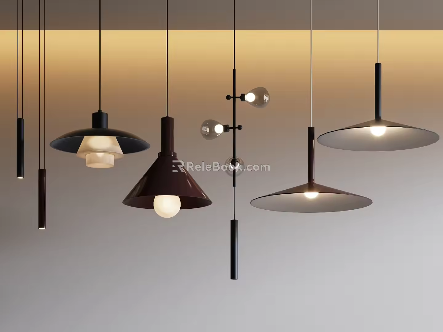 Modern Chandelier Combination Small Chandelier Art Chandelier Creative Chandelier 3d model