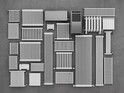 Radiator Heater Radiator Heat Sink Heater Heat Guide Plate Heater Vertical Radiator 3d model