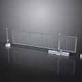 Industrial Metal Mesh Fence Structure With Support Posts And Base Plates