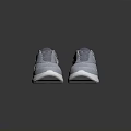 Light Blue and White Mesh Upper Lace Up Sneakers with White Sole and Brand Logo