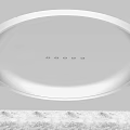 Modern Ceiling Round Ceiling Minimalist Borderless Downlight 3d model