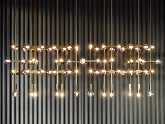 Light Luxury Chandelier 3d model
