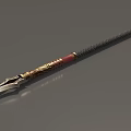 Gun pike halberd war halberd spear war spear ge game weapon cold weapon long handle weapon simple model low model low face several times era weapon 3d model