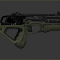 Green And Black Tactical MK23 Semi Auto Pistol Weapon With Modern Design Components