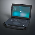 Rugged Laptop with Durable Design Windows OS Display and Integrated Keyboard for Industrial Outdoor Use