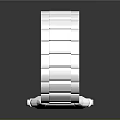 Apple Watch Smartwatch With Silver Square Case And Metal Link Strap