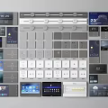 Modern switch socket switch 3d model