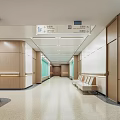 Modern Hospital Outpatient Clinic Interior With Reception Desk And Contemporary Lighting Design