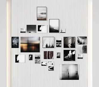 Modern Hanging Painting Decorative Painting Hanging Painting Combination Painting Abstract Painting Photo Wall 3d model