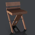 Wooden Leisure Chair With X Shaped Legs And Simple Modern Design