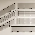 Modern Railing Designs With Glass Panels And Metal Frames For Stairs And Balconies