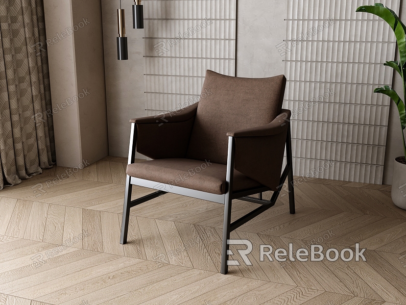 Retro Lounge Chair model