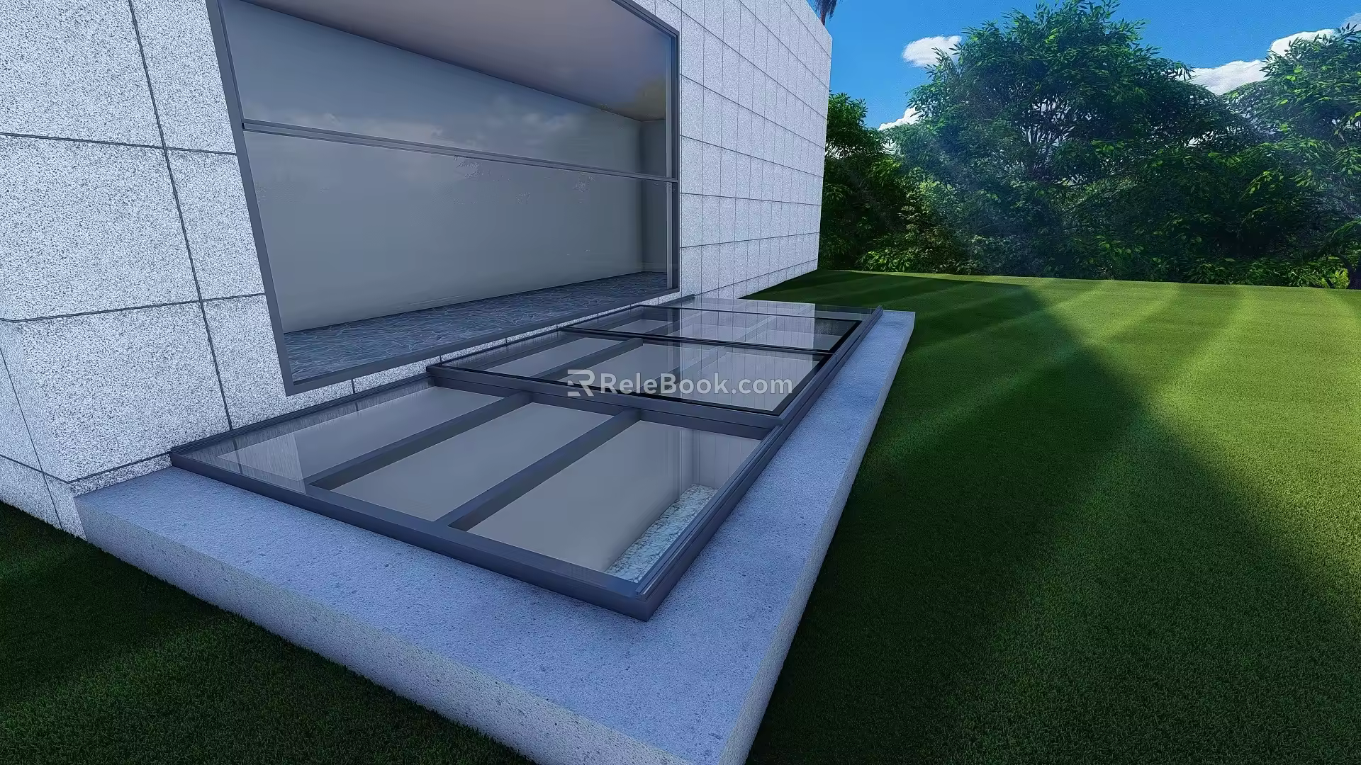 Upper and lower lifting window 3d model