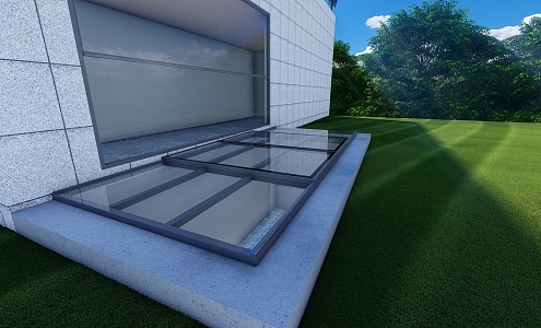 Upper and lower lifting window 3d model