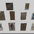 Vintage Interior Doors With Various Wooden Glass And Rustic Designs