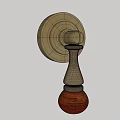 Middle Style Handle Brass Handle Small Handle 3d model