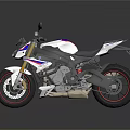 Sporty White Motorcycle With Red Accents Black Seat And Sleek Streamlined Body Design