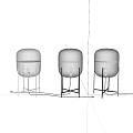 Modern table lamp 3d model