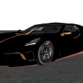 Super Runner Bugatti 3d model