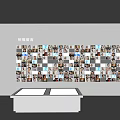 Innovative Public Facility With Smart Photo Wall And Blue Screen Display Stands