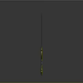 Decorative Turquoise Sword With Intricate Patterns And Golden Yellow Hilt Design
