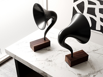 modern phonograph sound 3d model