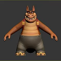 Crocodile Alligator Nile Crocodile carnivore reptile cold-blooded animal reptile 3d model