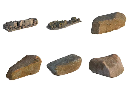 Stone Rock Pebbles 3d model