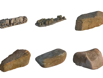 Stone Rock Pebbles 3d model