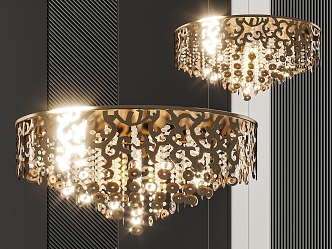 Crystal chandelier 3d model