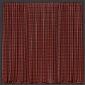 Layered Curtains With Light Green Brown And White Textured Fabric For Home Decor